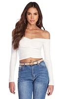 Ruched And Ready Crop Top