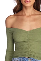 Ruched And Ready Crop Top