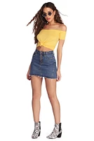 Knot Over You Off Shoulder Crop Top