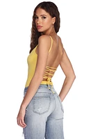 Lace Up Back Bodysuit