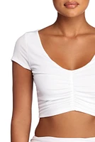 Pretty And Ruched Crop Top
