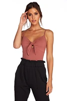 Knot A Basic Crop Top