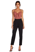 Knot A Basic Crop Top