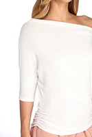 On Deck Ruched Knit Top