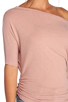 On Deck Ruched Knit Top