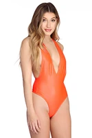 Vivid Nights Plunging Bodysuit