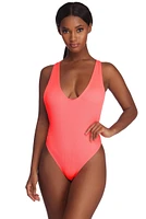Plunge Into Neon Bodysuit