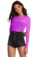 Hot Mesh Crop Top