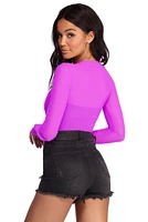 Hot Mesh Crop Top