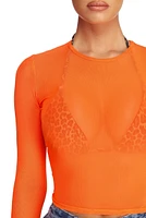 Hot Mesh Crop Top