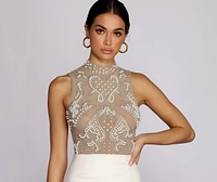 Pearl Ambition Sleeveless Bodysuit