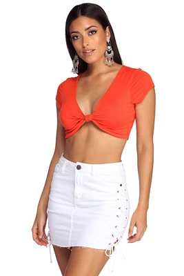 Ready Or Knot Crop Top