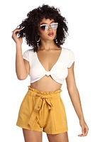 Ready Or Knot Crop Top