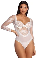 Sheer Ambition Lace Bodysuit