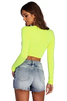 Time To Glow Crop Top