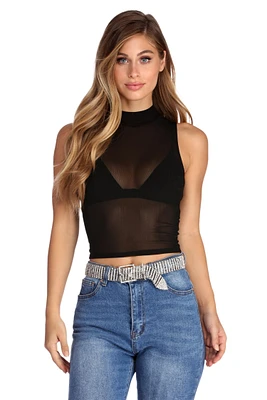 Mesh Me Crop Top