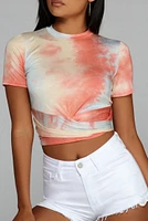 Tie-Dye Is High Wrap Top