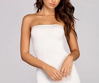 Heat Stone Mini Tube Dress