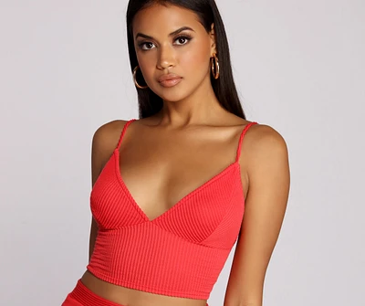 Keeping Knit Sassy Crop Top