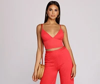 Keeping Knit Sassy Crop Top