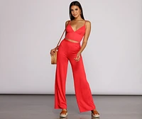 Keeping Knit Sassy Crop Top