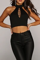 On The Climb Halter Top