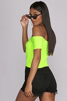Knot Over You Off Shoulder Crop Top