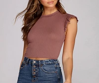 Flatter Me Ruffle-Sleeve Top