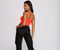 Get The Scoop Strappy Top