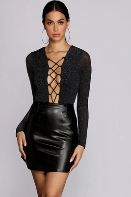 Climb The Lattice Front Bodysuit