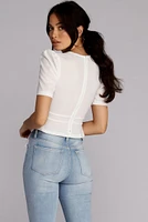 Rep The Peplum Wrap Top