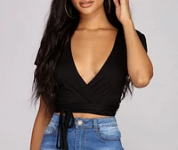 Stay Fly Flutter Sleeve Top