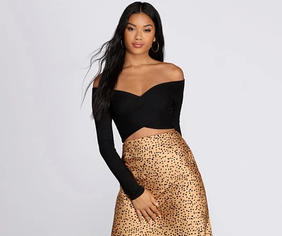 Wrapped Style Crop Top
