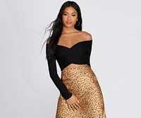 Wrapped Style Crop Top