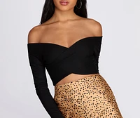 Wrapped Style Crop Top