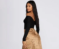 Wrapped Style Crop Top