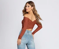 Wrapped Style Crop Top