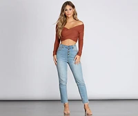 Wrapped Style Crop Top