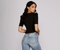 Rep The Peplum Wrap Top