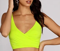 Sweet Tooth Ruched Crop Top