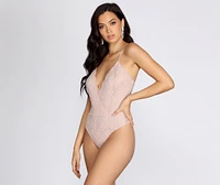 Love Lace Glitter Bodysuit