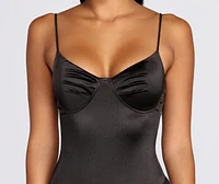 Run Away With Me Satin Bodysuit