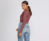 Streamlined Surplice Wrap Top