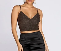 Glitzy And Girly Crop Top