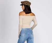 Buttoned Basics Crop Top