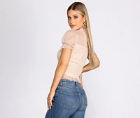 Sweet Intentions Smocked Top