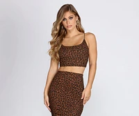 Sassy Spots Leopard Ribbed Tank
