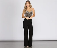 Velvet Burnout Leopard Print Bodysuit