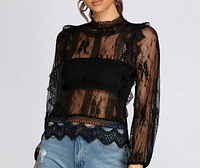 Crochet Cutie Long Sleeve Top