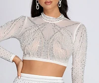 Pretty Pearls Crop Top